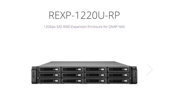 QNAP REXP-1220U-RP 12-Bay SAS 12G Expension Unit for Enterprise Models