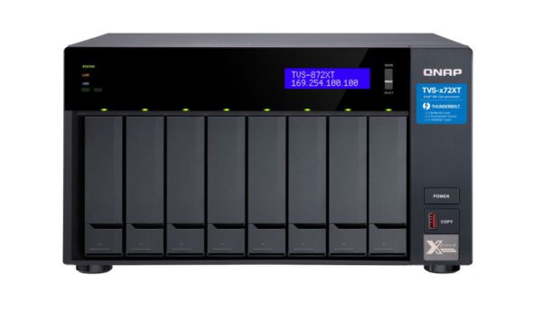 QNAP TVS-872XT-I5-16G Intel® Core™ i5 8400T 6-core 1.7 GHz 16 GB RAM (8 GB x2) 64-bit x86 Hot-swappable 1*10 Gigabit Ethernet Port USB 3.2 Tower 2yrs