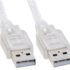 Astrotek USB 2.0 Cable 1m - AM-AM Type A Male to Type A Male Transparent Colour RoHS