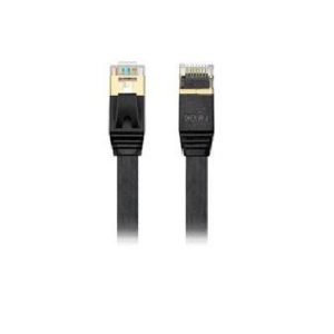 Edimax 0.5M Black 10GbE Shielded CAT7 Network Cable - Flat