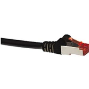 Hypertec CAT6A Shielded Cable 1.5m Black Color 10GbE RJ45 Ethernet Network LAN S/FTP Copper Cord 26AWG LSZH Jacket