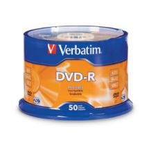 (LS) Verbatim DVD-R4.7GB 16x 50Pk White Wide Thermal (Gloss)