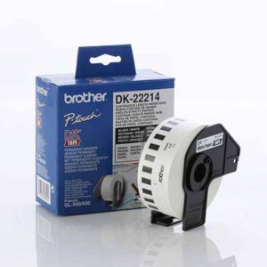Brother White Paper Roll 12mm x 30.48. DK-22214. For use with QL-500