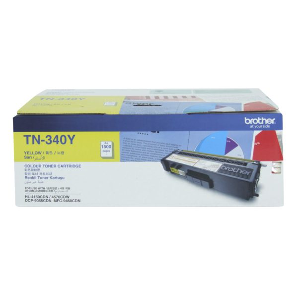 Brother TN-340Y  Colour Laser Toner- Standard Yield Yellow