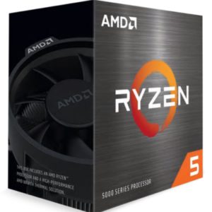 AMD Ryzen 5 5600X Zen 3 CPU 6C/12T TDP 65W Boost Up To 4.6GHz Base 3.7GHz Total Cache 35MB Wraith Stealth Cooler (AMDCPU) (RYZEN5000)(AMDBOX)