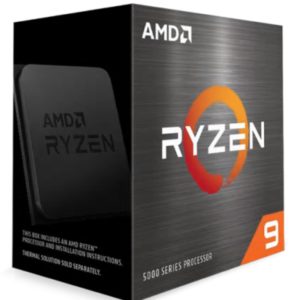 AMD Ryzen 9 5900X Zen 3 CPU 12C/24T TDP 105W Boost Up to 4.8GHz Base 3.7GHz Total Cache 70MB No Cooler (AMDCPU) (RYZEN5000)(AMDBOX)