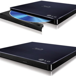 LG BP50NB40 8x Ultra Slim Portable External USB Blu-Ray Drive Burner - M Disc Silent Play 3D Jamless Play
