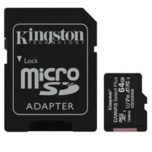 Kingston 64GB MicroSD SDHC SDXC Class10 UHS-I Memory Card 100MB/s Read 10MB/s Write with standard SD adaptor ~FMK-SDC10G2-64 SDC10G2/64GBFR