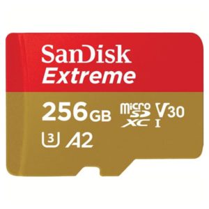SanDisk Extreme 256GB microSD SDHC SQXAF V30 U3 A1 UHS-1 160MB/s R 90MB/s W 4x6 SD Adaptor Android Smartphone Action Camera Drones