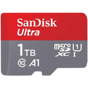 SanDisk Ultra 1TB microSD SDHC SDXC UHS-I Memory Card 120MB/s Full HD Class 10 Speed Google Play Store App for Android Smartphone Tablet