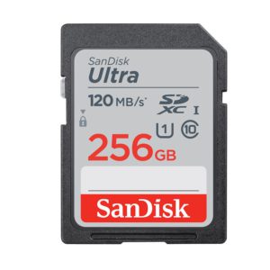 SanDisk Ultra 256GB SDHC SDXC UHS-I Memory Card 120MB/s Full HD Class 10 Speed Shock Proof Temperature Proof Water Proof X-ray Proof Digital Camera