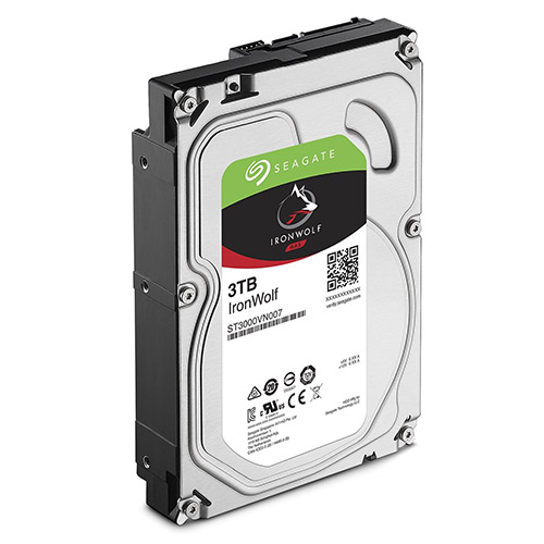 Seagate 3TB 3.5' IronWolf NAS 5900RPM SATA3 6Gb/s 64MB HDD. 3 Years Warranty