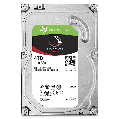 Seagate 4TB 3.5' IronWolf NAS 5900 RPM 64MB Cache SATA 6.0Gb/s 3.5' HDD (ST4000VN008)