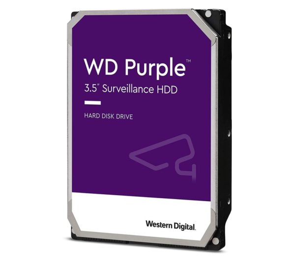 Western Digital WD Purple 4TB 3.5' Surveillance HDD 5400RPM 64MB SATA3 150MB/s 180TBW 24x7 64 Cameras AV NVR DVR 1.5mil MTBF 3yrs ~WD42PURZ