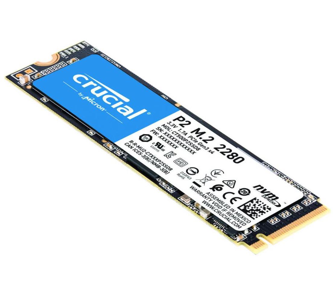 Crucial P2 1TB PCIe M.2 SSD 2400/1800 MB/s R/W 300TBW 1.5M hrs MTTF Acronis True Image Cloning Software 5yrs wty ~SNVS/1000G CT1000P1SSD8 | ManIT Technology Pty Ltd