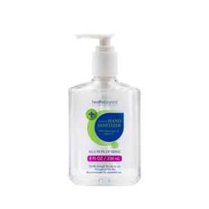 Health & Beyond Instant Hand Sanitiser Gel 236ml Pump bottle with moisturizers & Vitamin E
