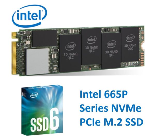 Intel 665P NVMe PCIe M.2 SSD 2TB 3D3 QLC 2000R/2000W MB/s 250K/250K IOPS 1.6 Million Hours MTBF Solid State Drive 5yrs ~HBI-660P-2TB