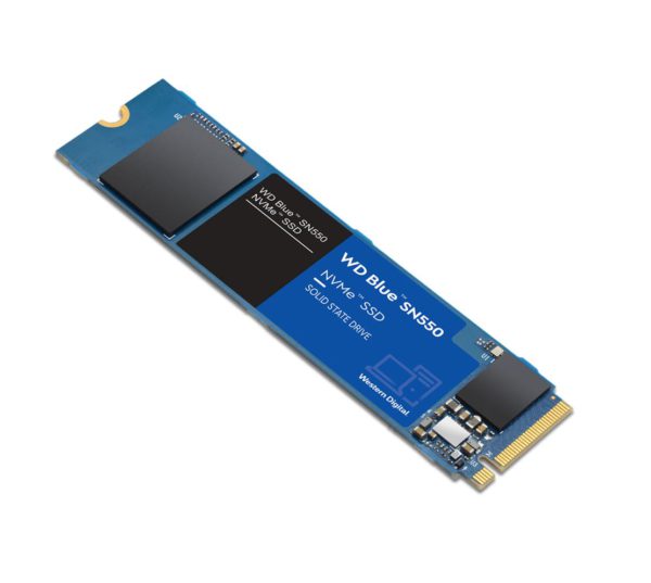 Western Digital WD Blue SN550 250GB NVMe SSD 2400MB/s 950MB/s R/W 150TBW 170K/135K IOPS M.2 2280 PCIe Gen 3 1.7M hrs MTTF 5yrs LS