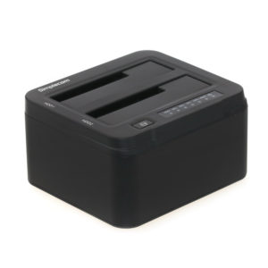 Simplecom SD322 Dual Bay USB 3.0 Aluminium Docking Station for 2.5' and 3.5' SATA HDD Black