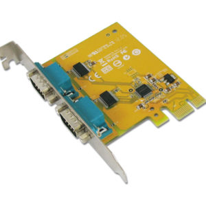 (LS) Sunix SER6437A PCIE 2-port RS-232 Low Profile PCI Express Board