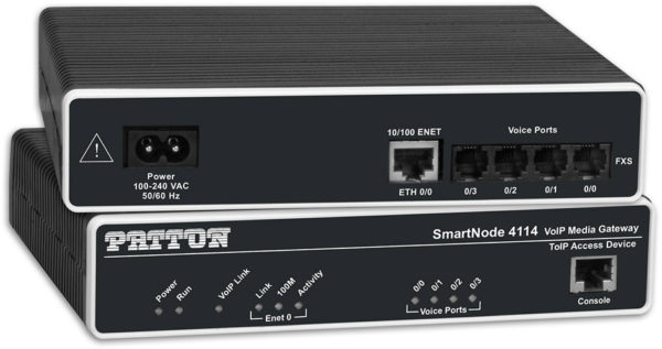 Patton SN4112/JS  SmartNode Dual FXS VoIP Gateway 1x10/100baseT