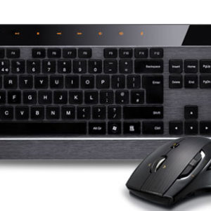 RAPOO 8900P 5GHz Wireless Laser Metal Keyboard Mouse Combo - UltraThin Adjustable HD Laser Engine (LS)