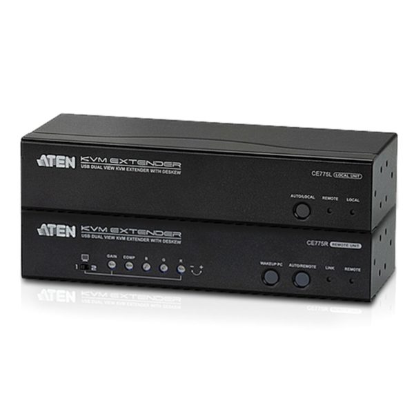 Aten USB Dual VGA Cat 5 KVM Extender with Deskew