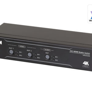 Aten VM0202HB 2x2 True 4K HDMI Matrix Switch with audio de-embedder