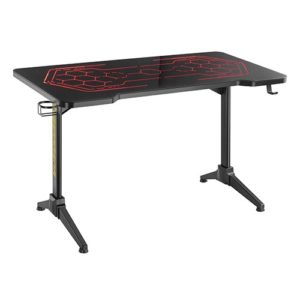 Brateck Gaming Desk with RGB Lighting（1360x660mm） - Black