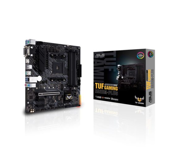 ASUS AMD TUF GAMING A520M-PLUS AMD A520 (Ryzen AM4) micro ATX motherboard with M.2 support