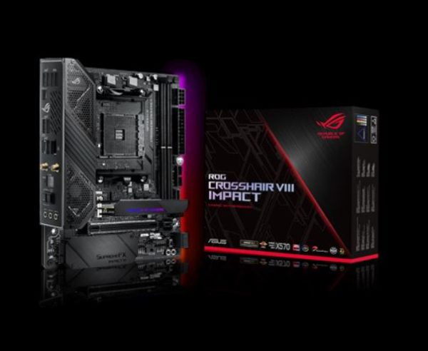 ASUS ROG CROSSHAIR VIII IMPACT AMD AM4 X570 Mini-DTX Enthusiast Gaming Motherboard