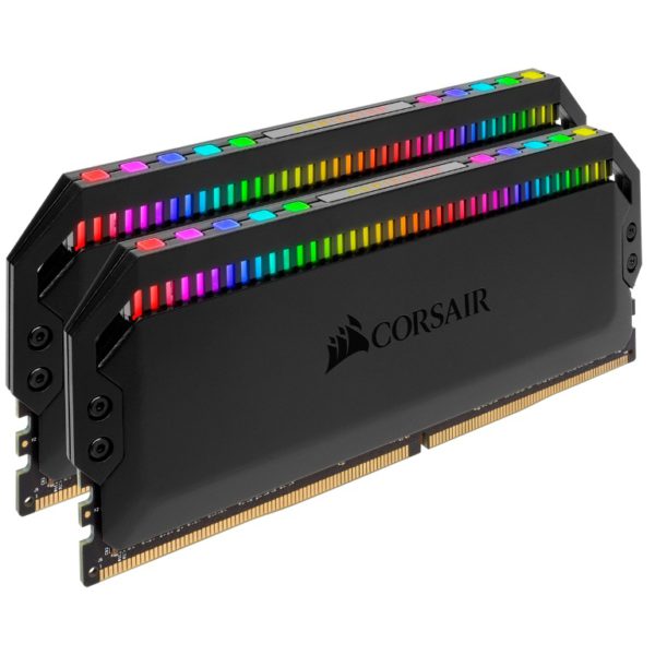 Corsair Dominator Platinum RGB 16GB (2x8GB) DDR4 3200MHz CL16 UDIMM XMP 2.0 Black Heatspreader for AMD Ryzen