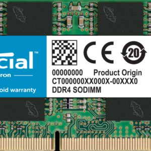 Crucial 16GB (1x16GB) DDR4 SODIMM 2666MHz CL19 1.2V Notebook Laptop Memory RAM ~CT16G4SFD8266