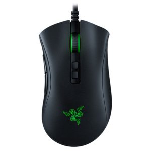 Razer DeathAdder V2 Essential Ergonomic Optical Gaming Mouse 20K DPI On-the-Fly DPI Adjustment Chroma RGB 8 Programmable Buttons 5 Profiles Tactile Sc