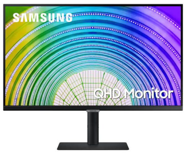 Samsung S6U 27' 2K QHD 75Hz FreeSync HDR10 IPS Monitor USB-C LAN 2560x1440 5ms Height Adjust Tilt Swivel Pivot DisplayPort HDMI 3xUSB-A VESA PiP PbP