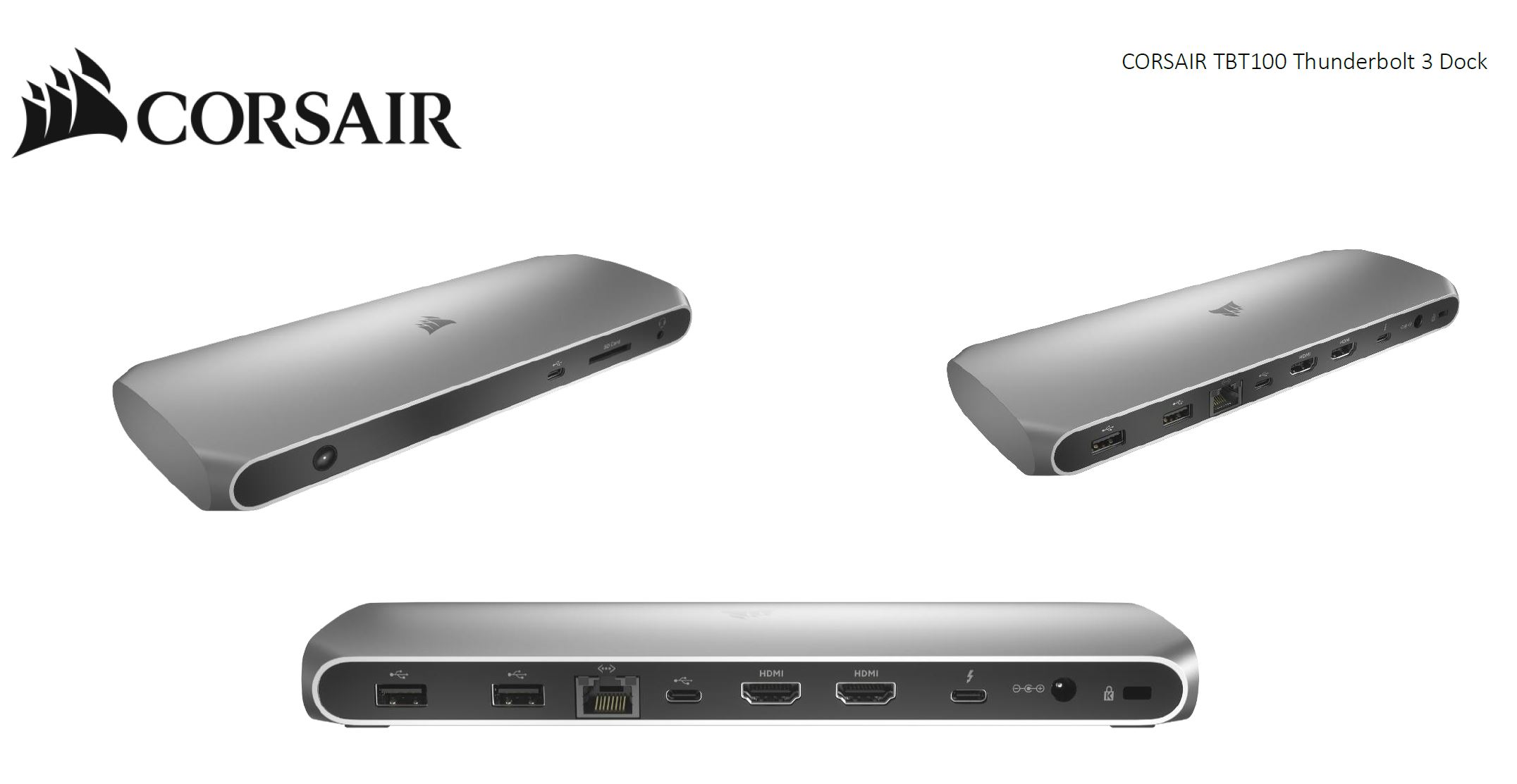 CORSAIR TBT100 Thunderbolt 3 , 2x USB-C 