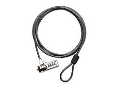 Targus DEFCON® Resettable T-Lock Combo Cable Lock with 2M Steel Cable/ Additional Locking - Black