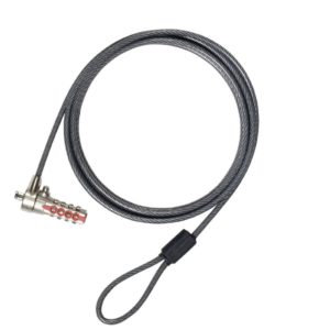 Targus DEFCON® T-Lock Serialized Combo Cable Lock Single Pack of PA410S-25 - Black(LS) *SPECIAL 50% OFF