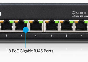 Ubiquiti EdgeSwitch 8 - 8-Port Managed PoE+ Gigabit Switch
