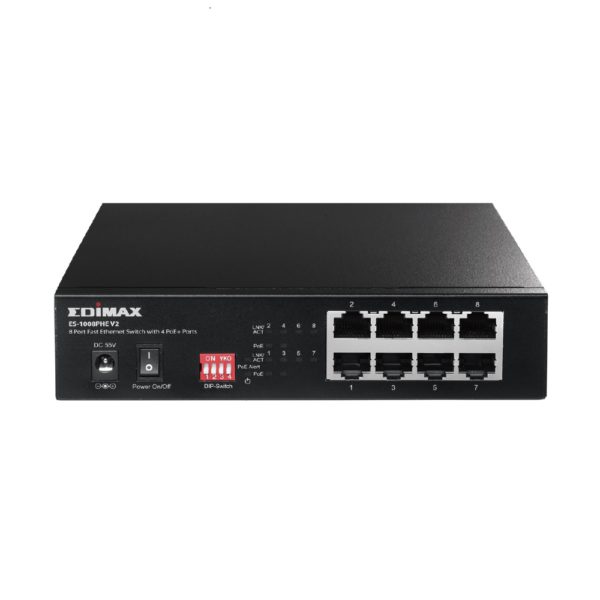 Edimax ES-1008PHE V2 8 Port 10/100 POE Switch 85W