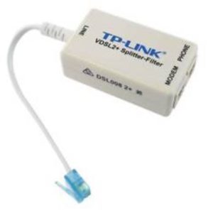 TP-Link DSL008 VDSL/ADSL2+ Telephone Line & Internet Splitter Filter Passthrough Jack Micro ~TD-S201A