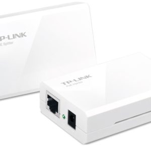 TP-Link TL-POE200 PoE Injector Splitter 10/100Mbps Power Over Ethernet Adapter Kit carry Power & Data over 100m Plug & Play (LS)