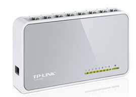 TP-Link SF1008D 8 Port Switch 10/100Mbps Desktop Plastic case