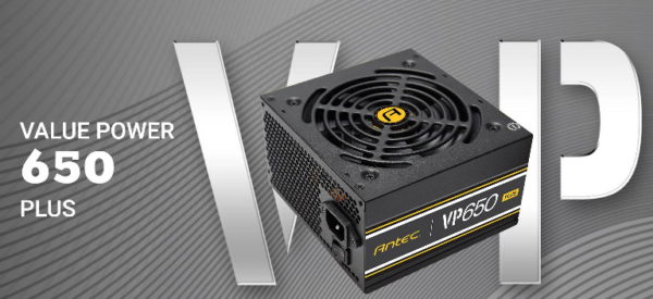 Antec VPP 650w 80 PLUS @ 85% Efficiency AC 120V - 240V