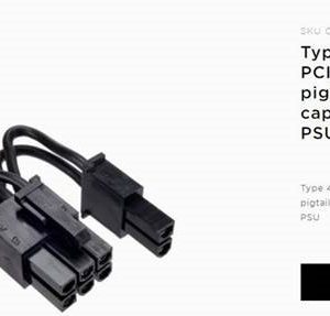 Corsair CP-8920143 Type 4 Sleeved Black PCI-E Cable.
