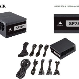 Corsair 750W SF 80+ Platinum Fully Modular 80mm FAN SFX PSU (Not ATX Standard) 7 Years Warranty