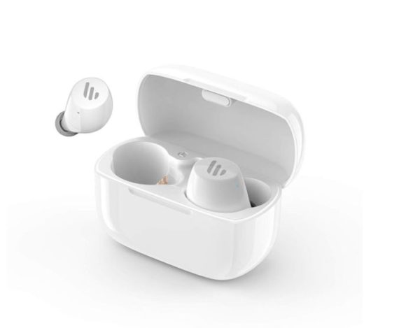 Edifier TWS1 Bluetooth Wireless Earbuds - WHITE/Dual BT Connectivity/Wireless Charging Case/12 hr playtime/9 hr Charge Earphones (LS)