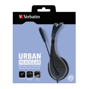 Verbatim Multimedia Headset with Microphone - Headphones Wide Frequency Stereo