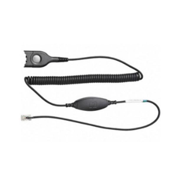 EPOS | Sennheiser Bottom cable: Easy Disconnect to modular plug - coiled cable to be used with Avaya 1600/9600 series telephones