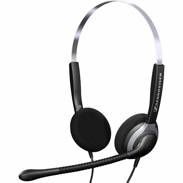 Sennheiser SH 250 Over the Head Binaural Narrow Band Headset (500223)  -  Requires Easy Disconnect Cable